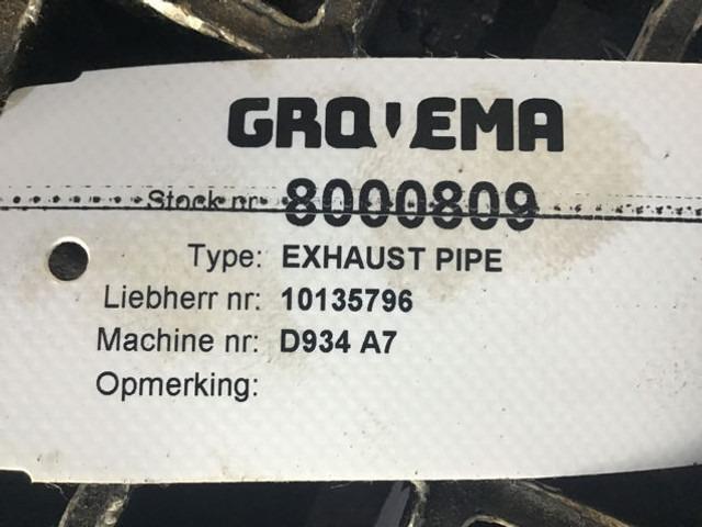 Liebherr Exhaust Pipe - Eksosrør: bilde 4 Liebherr Exhaust Pipe - Eksosrør: bilde 4