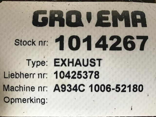 Liebherr Exhaust Silencer - Lyddemper: bilde 1 Liebherr Exhaust Silencer - Lyddemper: bilde 1