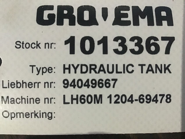 Hydraulisk tank Liebherr Hydraulic Tank: bilde 9