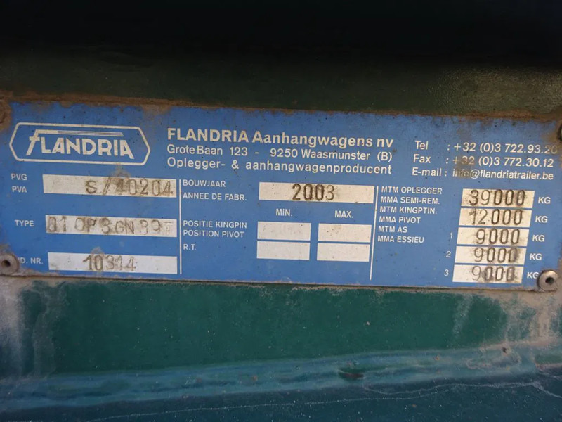 Flandria 40 FT Container Chassis / BPW + Disc / Lift Axle - Container-transport/ Vekselflak semitrailer: bilde 5 Flandria 40 FT Container Chassis / BPW + Disc / Lift Axle - Container-transport/ Vekselflak semitrailer: bilde 5