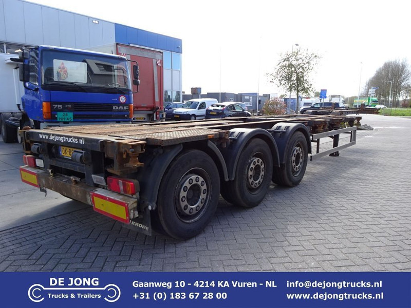 Krone SD Chassis / ADR / 2x Extendable / MB + Disc / 2x Lift Axle - Container-transport/ Vekselflak semitrailer: bilde 1 Krone SD Chassis / ADR / 2x Extendable / MB + Disc / 2x Lift Axle - Container-transport/ Vekselflak semitrailer: bilde 1