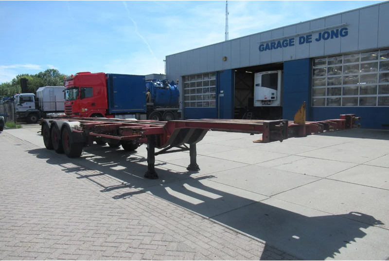 Renders Container Chassis / Extendable on rear / BPW + drum - Container-transport/ Vekselflak semitrailer: bilde 4 Renders Container Chassis / Extendable on rear / BPW + drum - Container-transport/ Vekselflak semitrailer: bilde 4