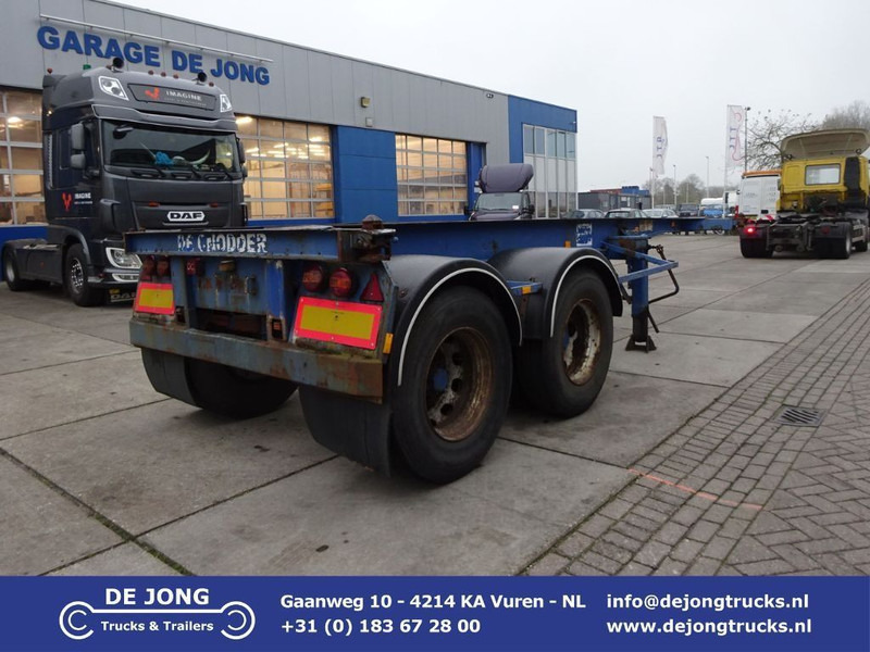 Container-transport/ Vekselflak semitrailer Van Hool 20 FT Container Chassis / Steel Suspension / Double Tyres: bilde 1