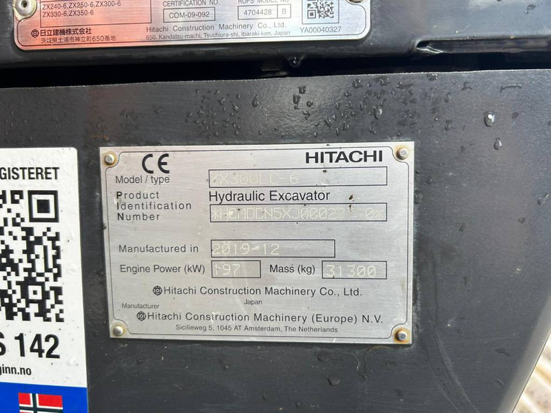 Hitachi ZX 300 LC-6 - Beltegraver: bilde 5 Hitachi ZX 300 LC-6 - Beltegraver: bilde 5