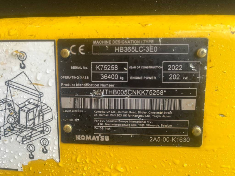 Komatsu HB 365 LC-3 Hybrid - Beltegraver: bilde 5 Komatsu HB 365 LC-3 Hybrid - Beltegraver: bilde 5