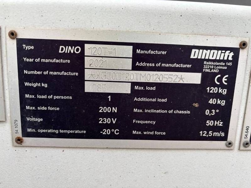 Dinolift 120 T - Tilhenger: bilde 5 Dinolift 120 T - Tilhenger: bilde 5