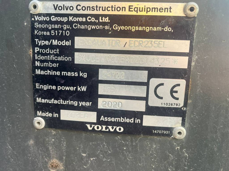 Volvo ECR 235 EL - Beltegraver: bilde 5 Volvo ECR 235 EL - Beltegraver: bilde 5
