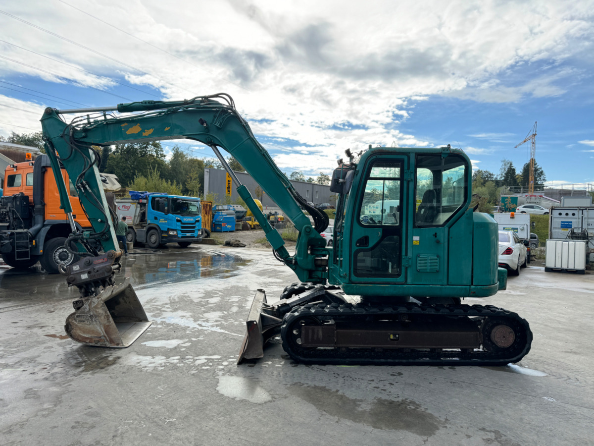 CATERPILLAR 308E2CR Oilquick 3x Schaufeln - Beltegraver: bilde 1 CATERPILLAR 308E2CR Oilquick 3x Schaufeln - Beltegraver: bilde 1