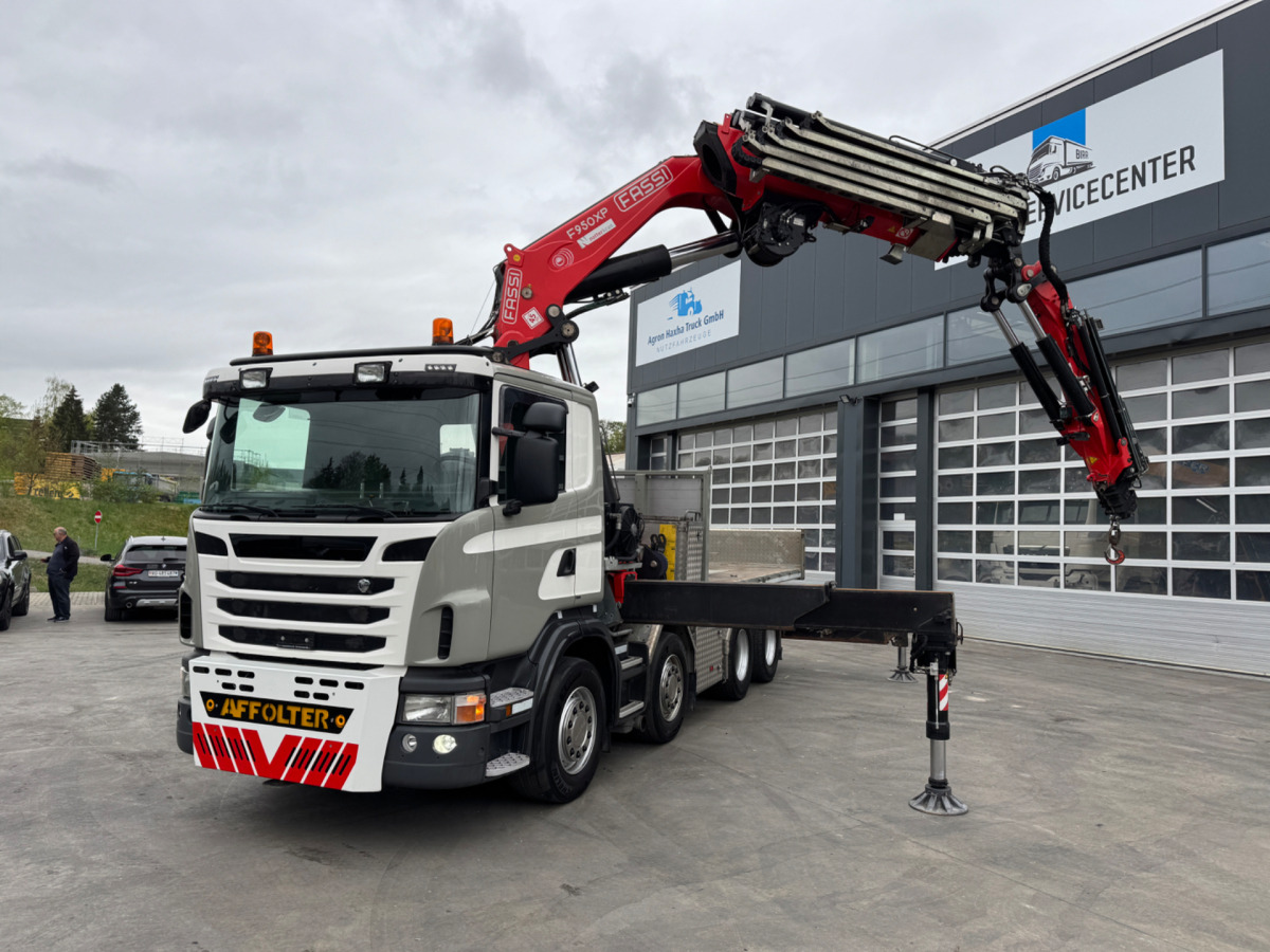 SCANIA G480 8x4 SZM/Pritsche Fassi 950 - Kranbil: bilde 1 SCANIA G480 8x4 SZM/Pritsche Fassi 950 - Kranbil: bilde 1