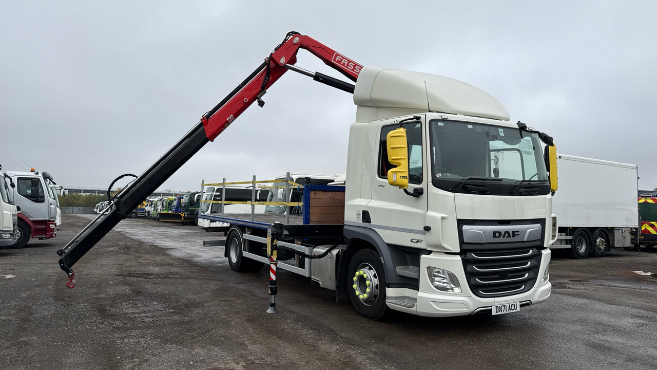 DAF CF 410 - Planbil, Kranbil: bilde 1 DAF CF 410 - Planbil, Kranbil: bilde 1