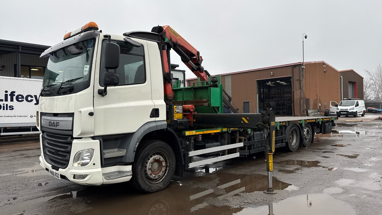 Daf CF 290 - Planbil, Kranbil: bilde 2 Daf CF 290 - Planbil, Kranbil: bilde 2