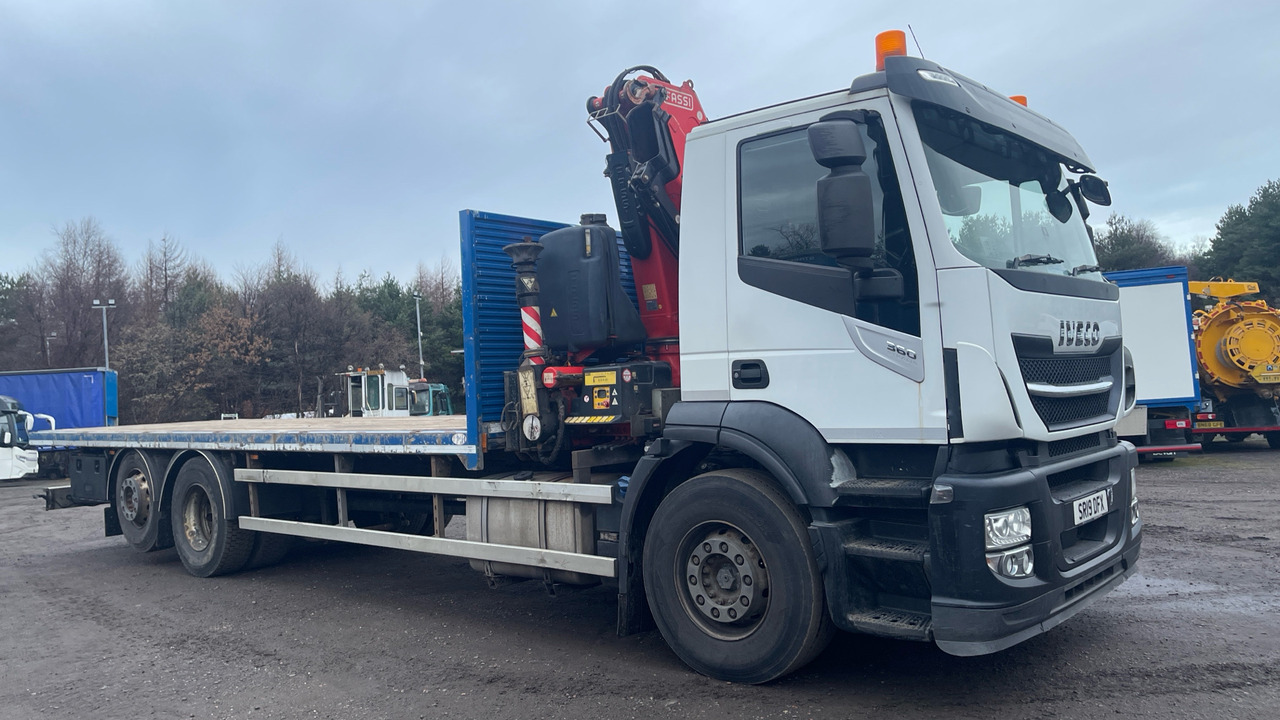 IVECO STRALIS 360 - Planbil, Kranbil: bilde 1 IVECO STRALIS 360 - Planbil, Kranbil: bilde 1