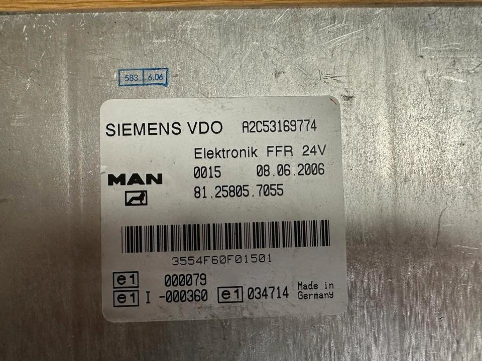 MAN SIEMENS VDO ELEKTRONIK FFR Steuergerät 81.25805.7055 - Styreenhet for Lastebil: bilde 2 MAN SIEMENS VDO ELEKTRONIK FFR Steuergerät 81.25805.7055 - Styreenhet for Lastebil: bilde 2