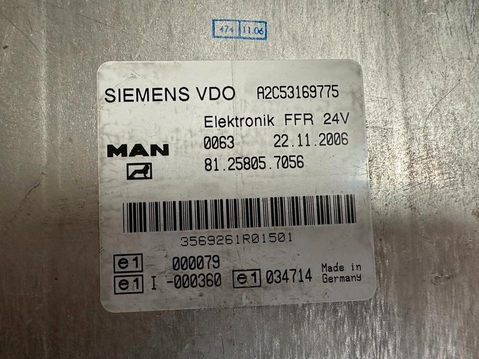 MAN SIEMENS VDO ELEKTRONIK FFR Steuergerät 81.25805.7056 - Styreenhet for Lastebil: bilde 2 MAN SIEMENS VDO ELEKTRONIK FFR Steuergerät 81.25805.7056 - Styreenhet for Lastebil: bilde 2