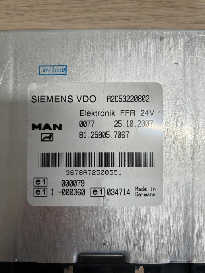 MAN SIEMENS VDO Elektronik FFR Steuergerät 81.25805.7067 - Styreenhet for Lastebil: bilde 3 MAN SIEMENS VDO Elektronik FFR Steuergerät 81.25805.7067 - Styreenhet for Lastebil: bilde 3