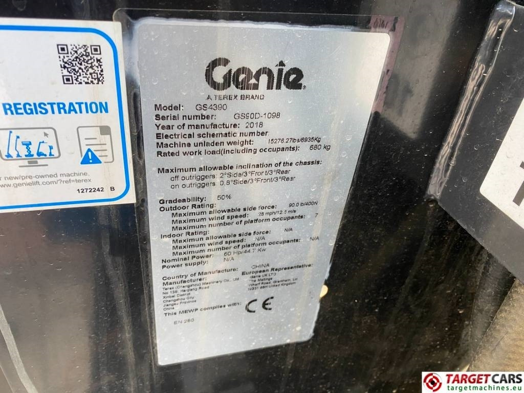 Leie Genie GS-4390 RT LPG 4x4 Scissor Work Lift 1511cm  Genie GS-4390 RT LPG 4x4 Scissor Work Lift 1511cm: bilde 10