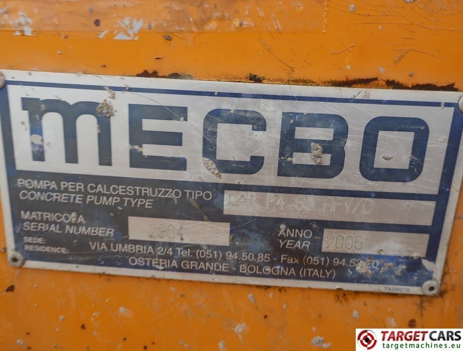 Stasjonær betongpumpe Mecbo Car P4.65 APV/D Diesel Concrete Pump 65m3/H: bilde 10