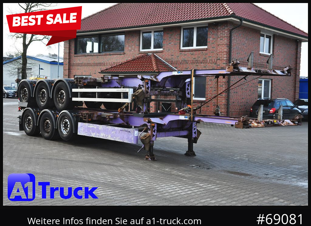 CARNEHL CCS/HS HighCube 20,30,40 Tüv - Container-transport/ Vekselflak semitrailer: bilde 1 CARNEHL CCS/HS HighCube 20,30,40 Tüv - Container-transport/ Vekselflak semitrailer: bilde 1