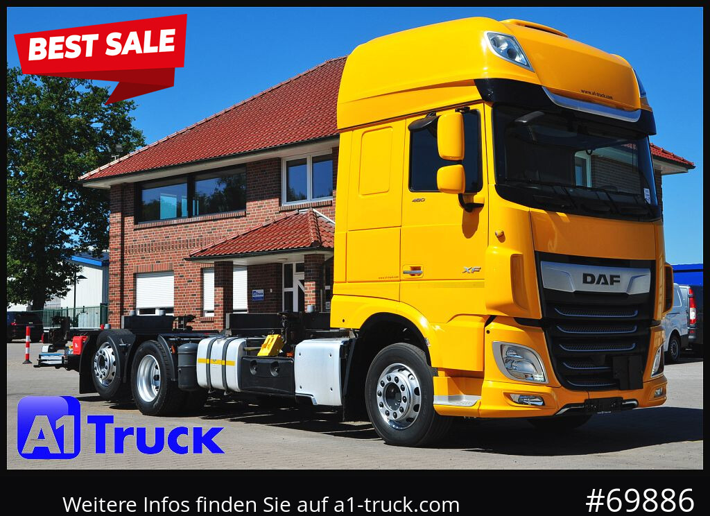 DAF XF 480, MultiBDF, 7,45, Standklima, LBW, - Container-transport/ Vekselflak lastebil: bilde 1 DAF XF 480, MultiBDF, 7,45, Standklima, LBW, - Container-transport/ Vekselflak lastebil: bilde 1