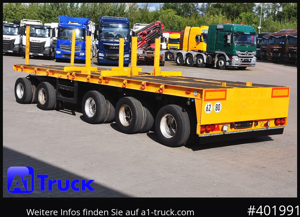 Planhenger/ Flathenger GOLDHOFER 5 achs  Ballast, Lenkachse, 50to., Schwerlast,: bilde 9