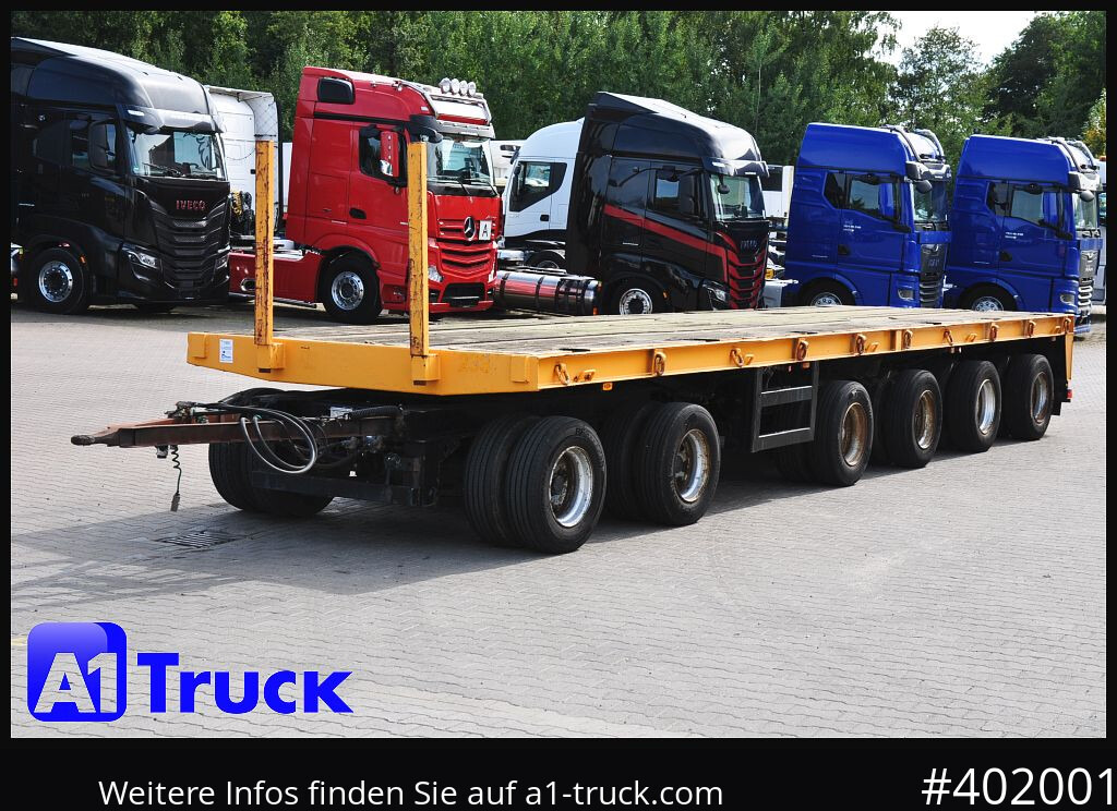Planhenger/ Flathenger GOLDHOFER 6achs Plattform, Ballast, 60to., Schwerlast,: bilde 13