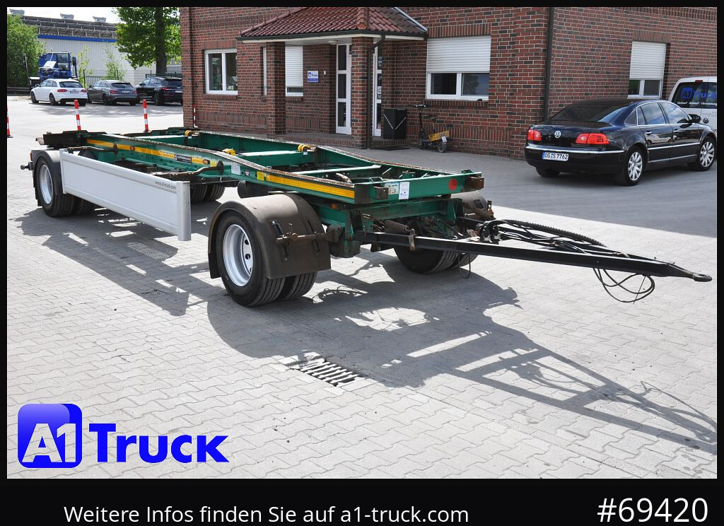 HUEFFERMANN HSA 1870, Luft, Schlitten, SAF - Krokhenger/ Liftdumper henger: bilde 1 HUEFFERMANN HSA 1870, Luft, Schlitten, SAF - Krokhenger/ Liftdumper henger: bilde 1