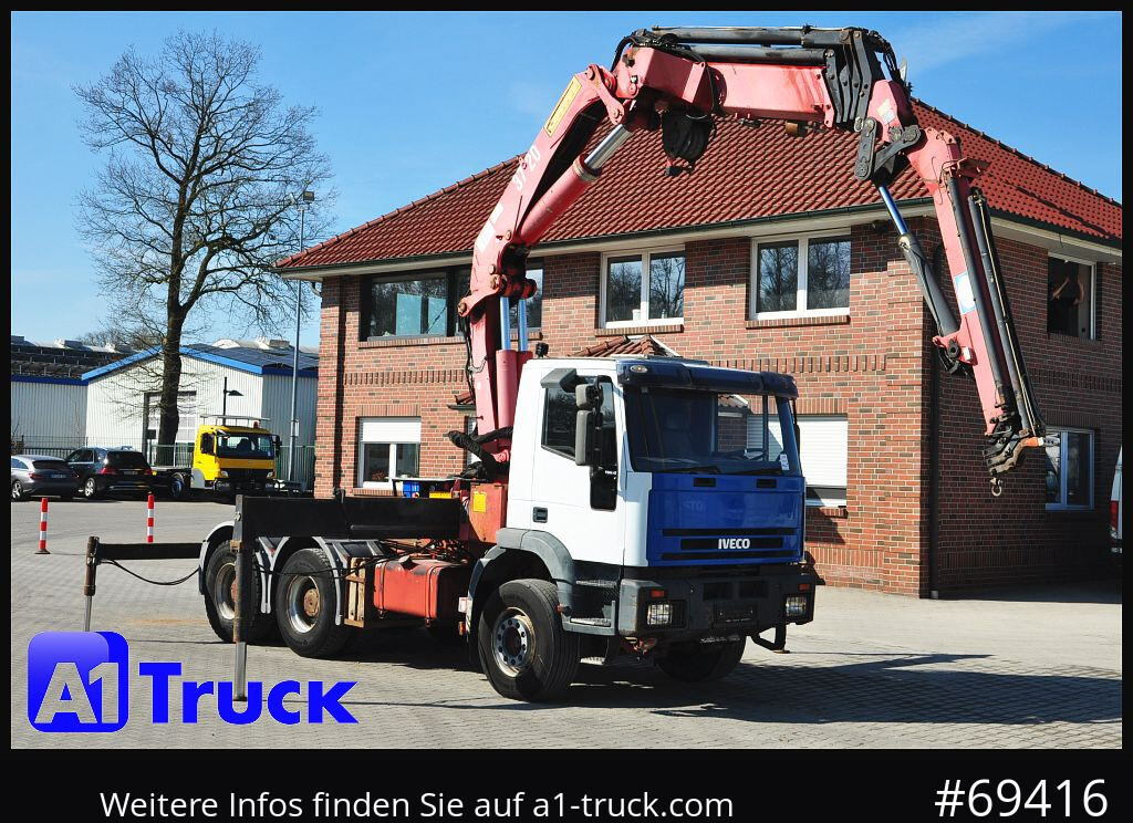 IVECO 420 6x4, HMF3722 Jib Funk Seilwinde, - Kranbil: bilde 1 IVECO 420 6x4, HMF3722 Jib Funk Seilwinde, - Kranbil: bilde 1