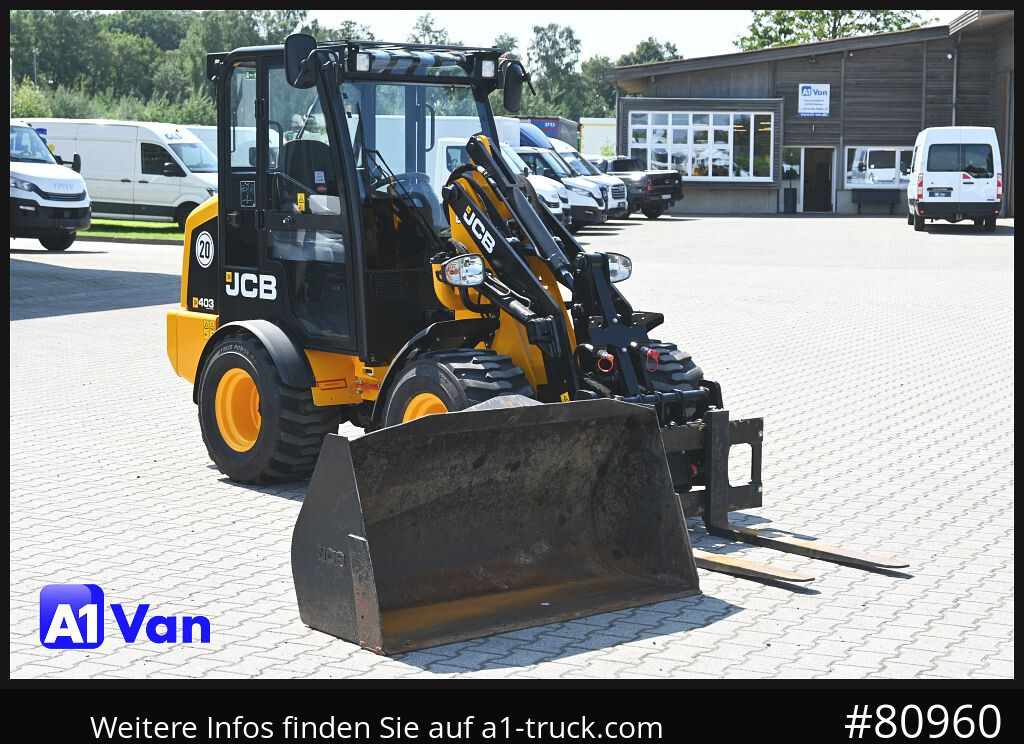JCB JCB 403 SP Radlader, Palletengabel, Kabine, Zusatzhydraulik - Hjullaster: bilde 1 JCB JCB 403 SP Radlader, Palletengabel, Kabine, Zusatzhydraulik - Hjullaster: bilde 1