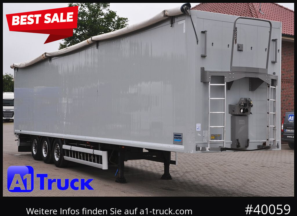 KNAPEN K100, Liftachse, Funk ca. 90m³ - Med walking floor semitrailer: bilde 1 KNAPEN K100, Liftachse, Funk ca. 90m³ - Med walking floor semitrailer: bilde 1