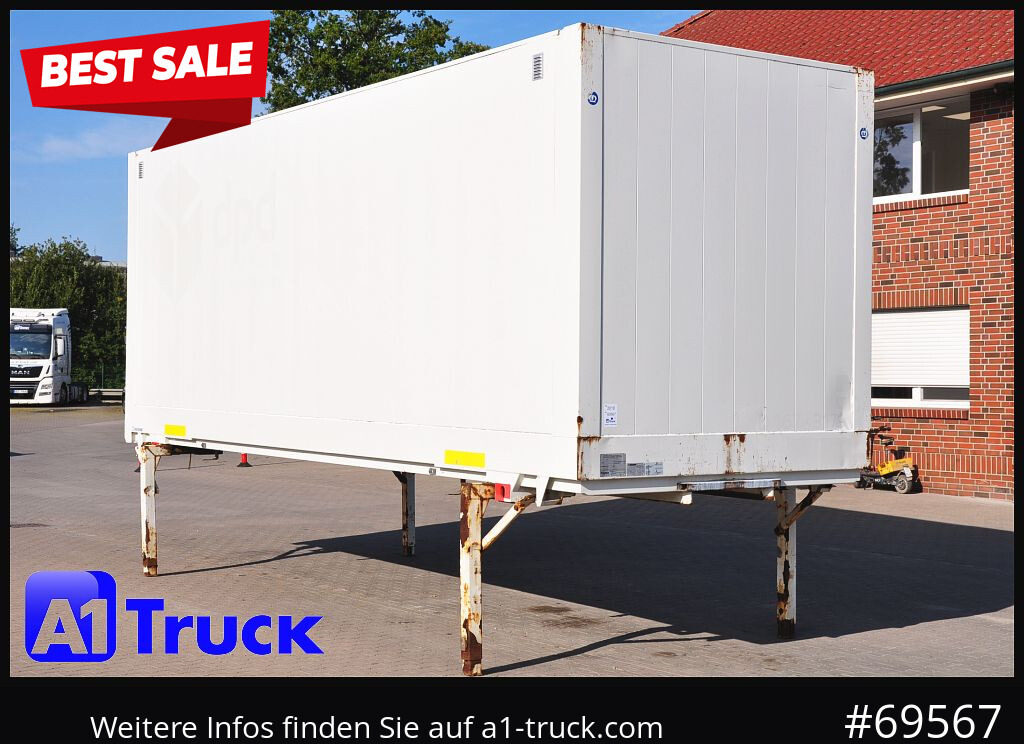 KRONE Wechselbrücke BDF 7,45 Koffer, Textil 2750mm innen, 20 x vorhanden - Vekselflak - varebil: bilde 1 KRONE Wechselbrücke BDF 7,45 Koffer, Textil 2750mm innen, 20 x vorhanden - Vekselflak - varebil: bilde 1
