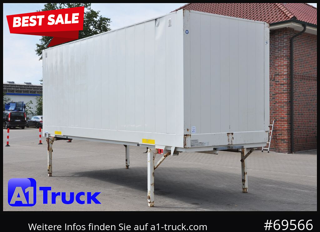 KRONE Wechselbrücke BDF 7,45 Koffer, Textil 2750mm innen, 20 x vorhanden - Vekselflak - varebil: bilde 1 KRONE Wechselbrücke BDF 7,45 Koffer, Textil 2750mm innen, 20 x vorhanden - Vekselflak - varebil: bilde 1
