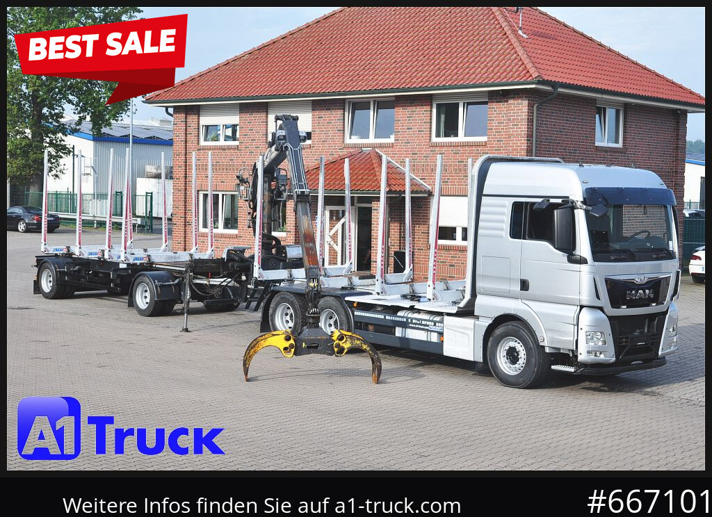 MAN TGX 26.480, Holz Kesla 2109, 6x4, - Lastebil, Kranbil: bilde 1 MAN TGX 26.480, Holz Kesla 2109, 6x4, - Lastebil, Kranbil: bilde 1