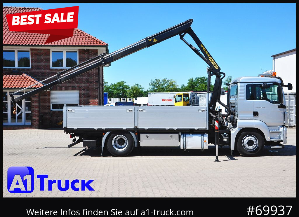 MAN TGS 18,400 LL, PK12.502 Funk, - Kranbil, Planbil: bilde 1 MAN TGS 18,400 LL, PK12.502 Funk, - Kranbil, Planbil: bilde 1