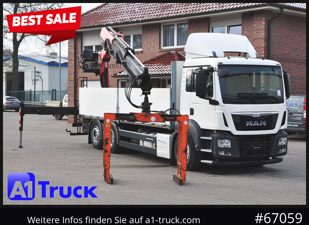 MAN TGS 26.440, Kran PK20.501L Lenkachse, - Planbil, Kranbil: bilde 1 MAN TGS 26.440, Kran PK20.501L Lenkachse, - Planbil, Kranbil: bilde 1