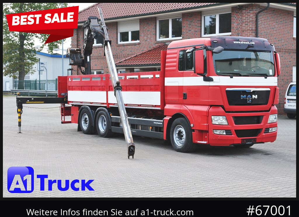MAN TGX 26.400, Hiab Kran, Lenk-Liftachse, - Kranbil, Planbil: bilde 1 MAN TGX 26.400, Hiab Kran, Lenk-Liftachse, - Kranbil, Planbil: bilde 1