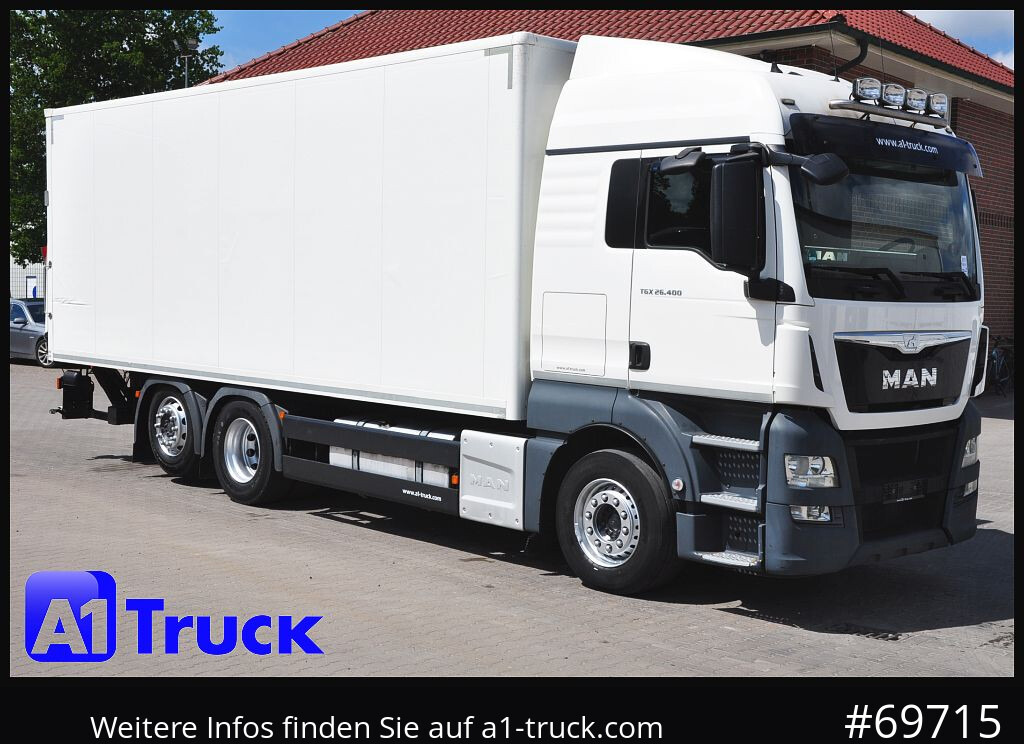 MAN TGX 26,400, Koffer, L 7,4m LBW, Lift-lenkachse, - Skapbil: bilde 1 MAN TGX 26,400, Koffer, L 7,4m LBW, Lift-lenkachse, - Skapbil: bilde 1