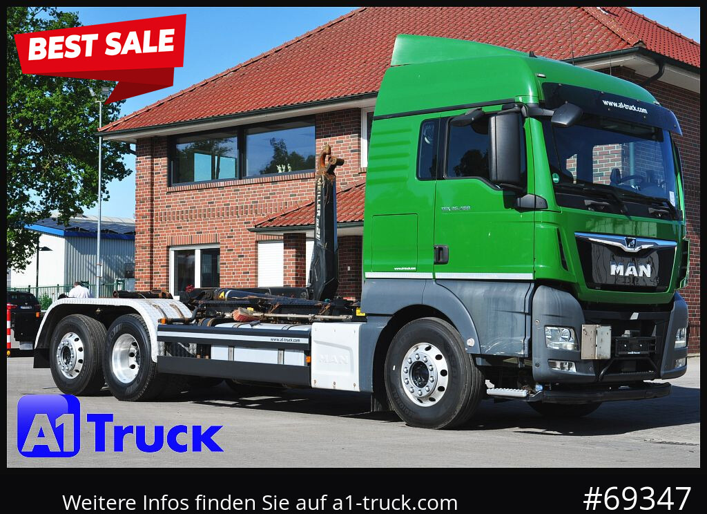 MAN TGX 26.460 XLX BL 6x2,  Meiller, Funk - Krokbil: bilde 1 MAN TGX 26.460 XLX BL 6x2,  Meiller, Funk - Krokbil: bilde 1