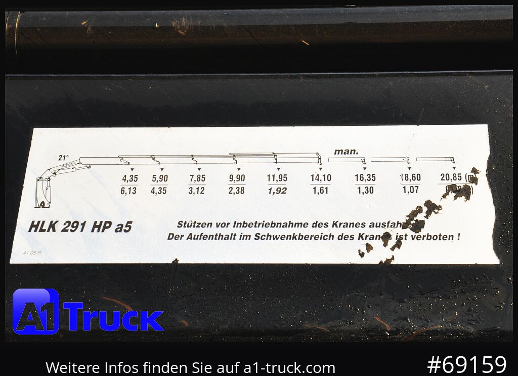 MERCEDES-BENZ Actros 1844 MP3, Kran MKG 291 HP 5+3 Funk, TÜV 06/2026 - Kranbil: bilde 2 MERCEDES-BENZ Actros 1844 MP3, Kran MKG 291 HP 5+3 Funk, TÜV 06/2026 - Kranbil: bilde 2