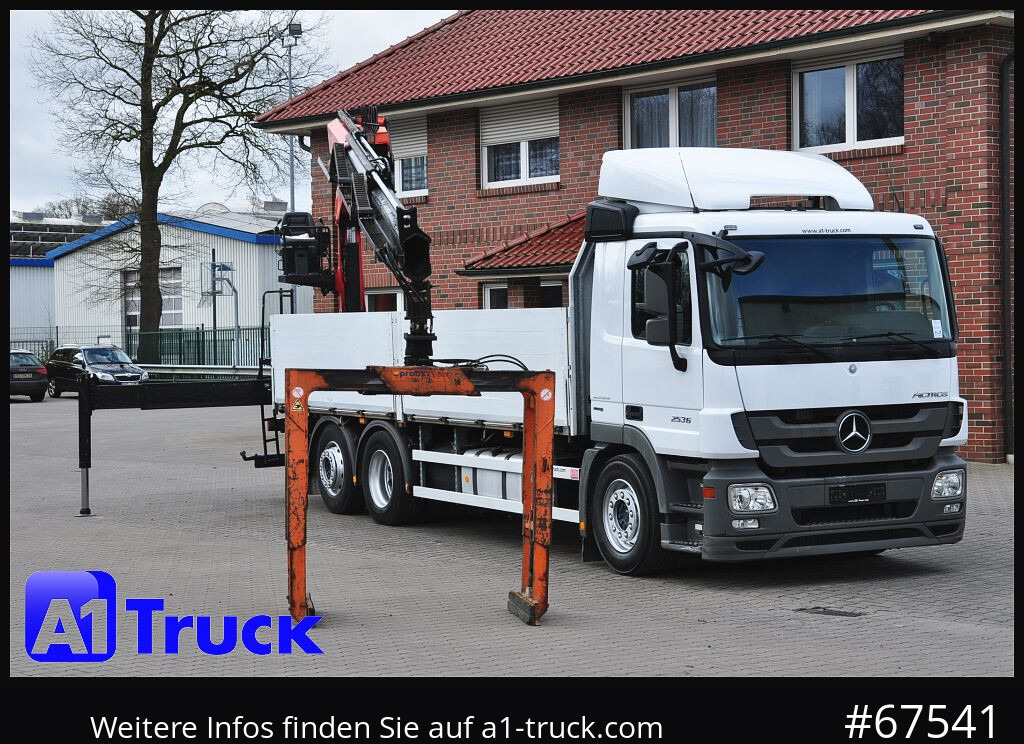 MERCEDES-BENZ Actros 2536 MP3, Palfinger PK 18001L, Lift-Lenk - Kranbil, Planbil: bilde 1 MERCEDES-BENZ Actros 2536 MP3, Palfinger PK 18001L, Lift-Lenk - Kranbil, Planbil: bilde 1