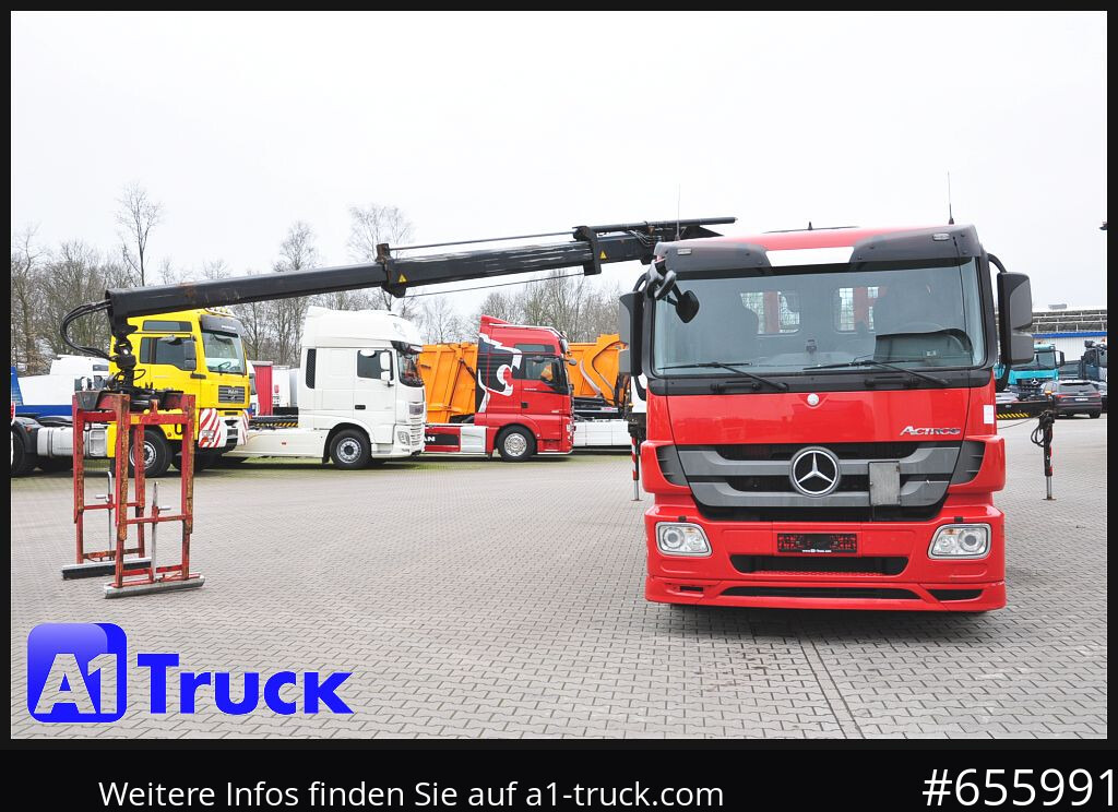 Planbil, Kranbil MERCEDES-BENZ Actros 2546 MP 3, HIAB Kran, Lift-Lenkachse,: bilde 13