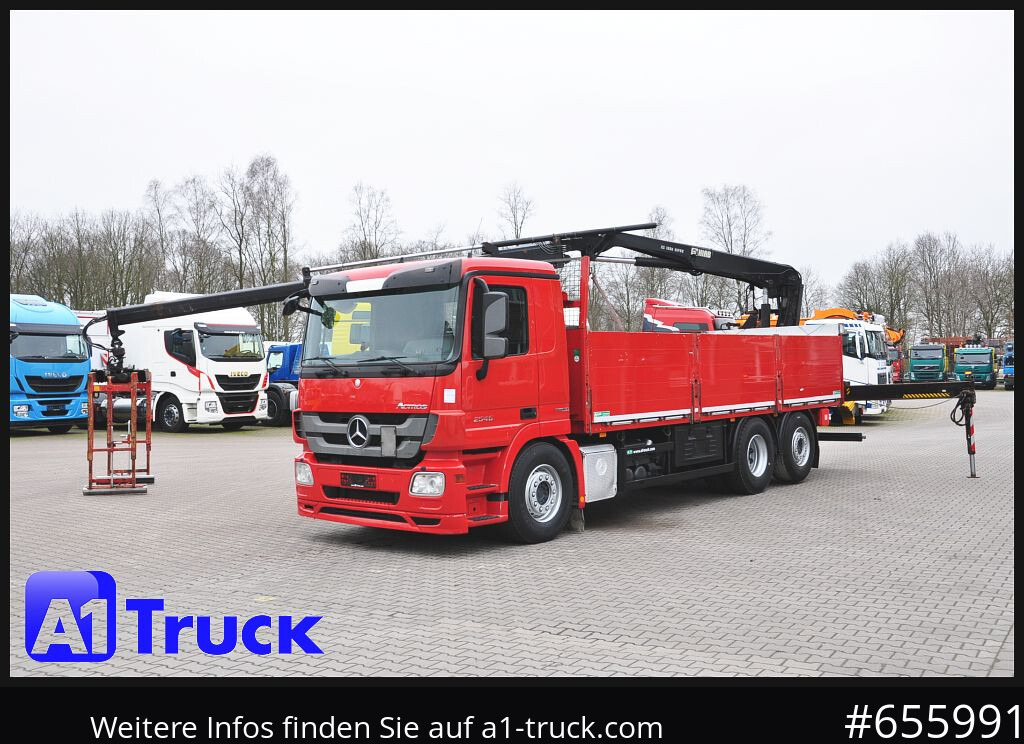 Planbil, Kranbil MERCEDES-BENZ Actros 2546 MP 3, HIAB Kran, Lift-Lenkachse,: bilde 12