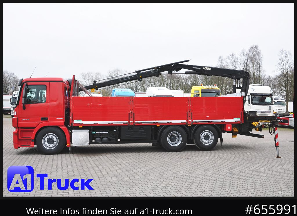 Planbil, Kranbil MERCEDES-BENZ Actros 2546 MP 3, HIAB Kran, Lift-Lenkachse,: bilde 11