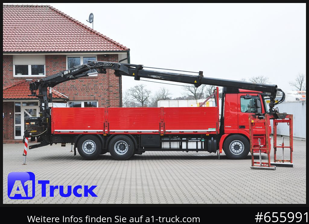Planbil, Kranbil MERCEDES-BENZ Actros 2546 MP 3, HIAB Kran, Lift-Lenkachse,: bilde 7