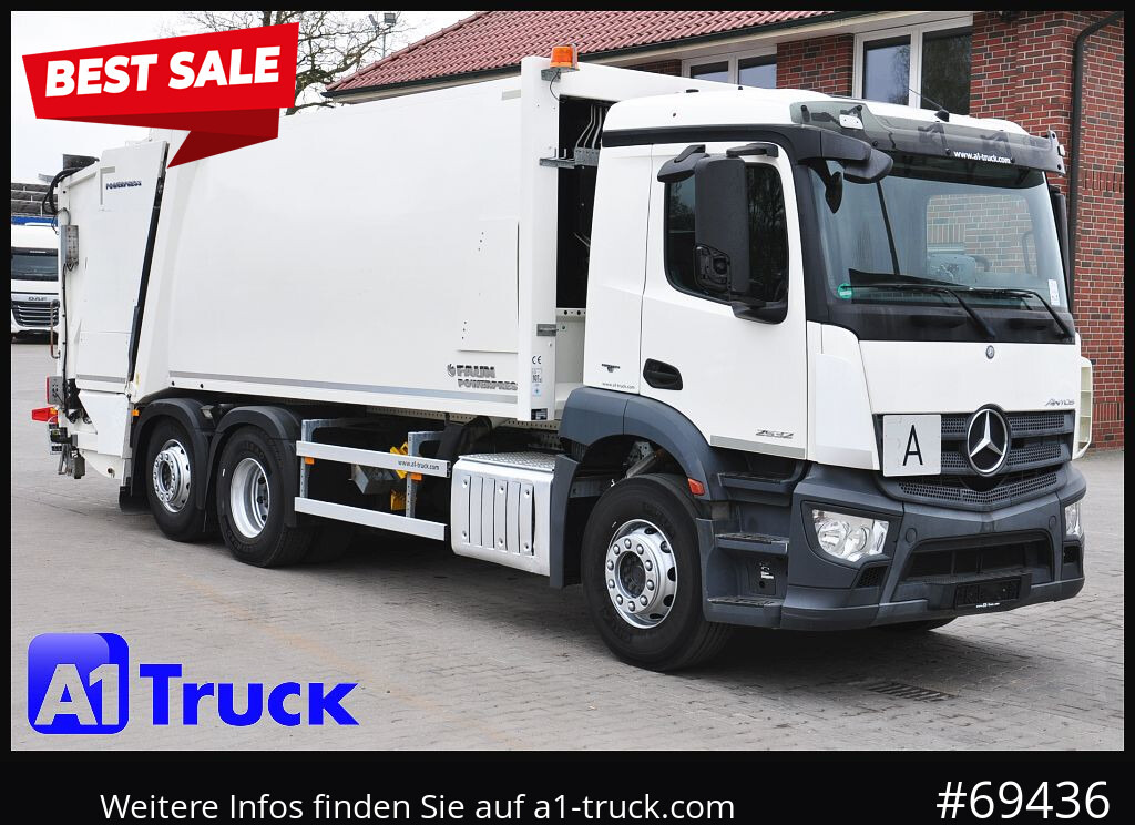 MERCEDES-BENZ Antos 2532 Faun Powerpresse II, - Søppelbil: bilde 1 MERCEDES-BENZ Antos 2532 Faun Powerpresse II, - Søppelbil: bilde 1
