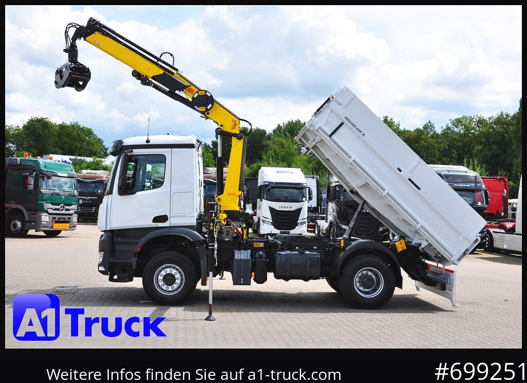 MERCEDES-BENZ Arocs 1840, Kipper + Kran,Funk Navi, - Kranbil, Tippbil: bilde 2 MERCEDES-BENZ Arocs 1840, Kipper + Kran,Funk Navi, - Kranbil, Tippbil: bilde 2