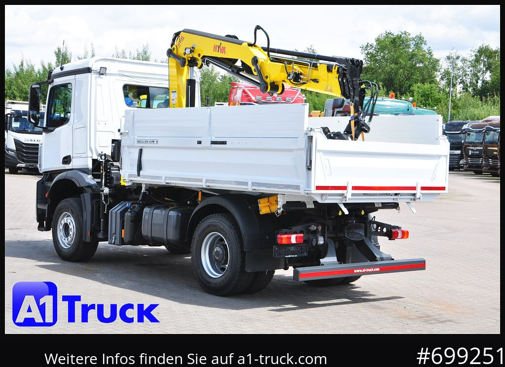 Kranbil, Tippbil MERCEDES-BENZ Arocs 1840, Kipper + Kran,Funk Navi,: bilde 10