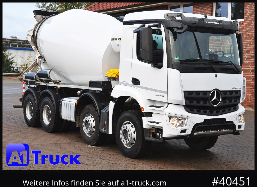 MERCEDES-BENZ Arocs 3240, Liebherr HTM 905 9m³, - Betongbil: bilde 1 MERCEDES-BENZ Arocs 3240, Liebherr HTM 905 9m³, - Betongbil: bilde 1