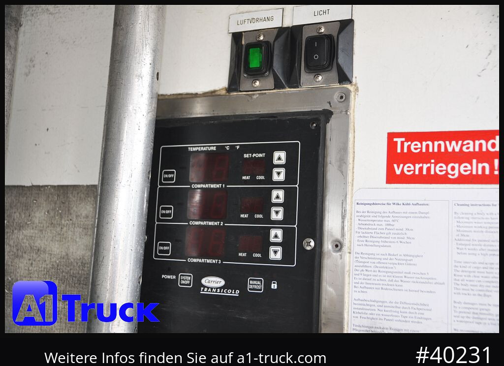 MERCEDES-BENZ Atego 1222, Kühlkoffer, Carrier Supra 850 Mt, LBW - Lastebil med kjøl: bilde 2 MERCEDES-BENZ Atego 1222, Kühlkoffer, Carrier Supra 850 Mt, LBW - Lastebil med kjøl: bilde 2