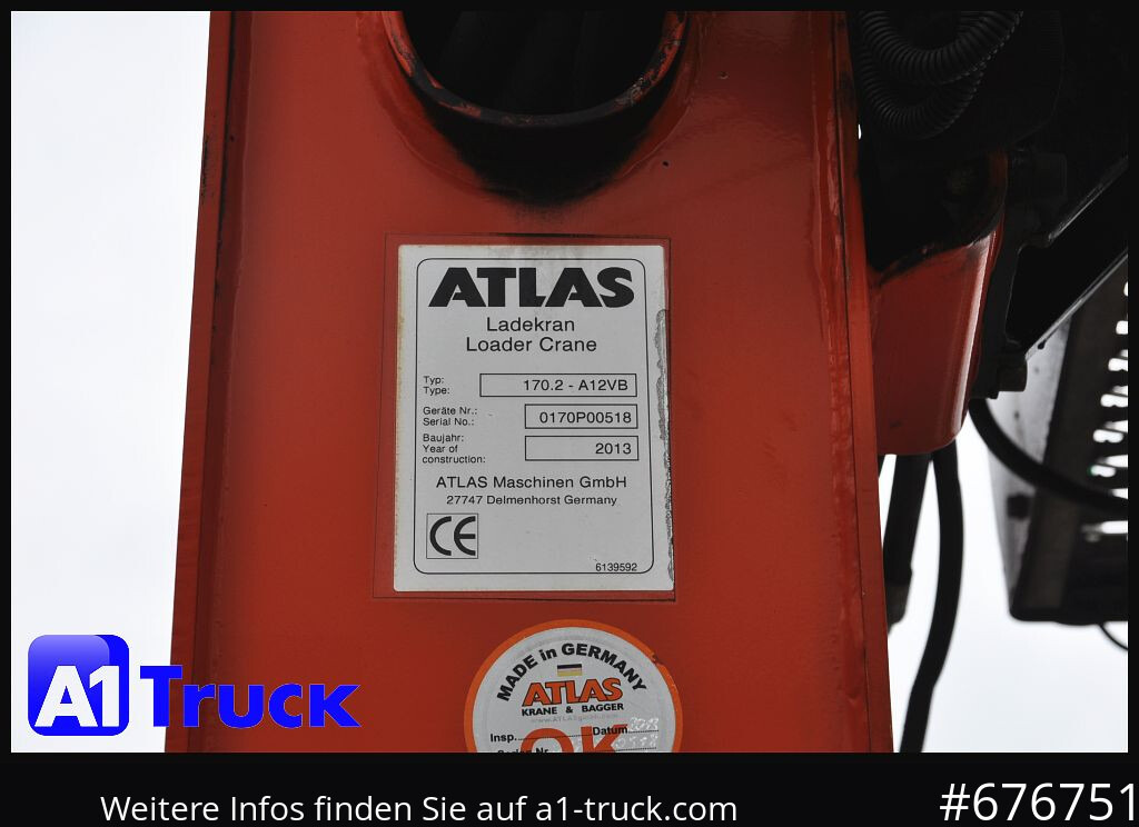 MERCEDES-BENZ Axor 2543, Atlas 170.2 Kran, Lift-Lenkachse, - Planbil, Kranbil: bilde 2 MERCEDES-BENZ Axor 2543, Atlas 170.2 Kran, Lift-Lenkachse, - Planbil, Kranbil: bilde 2