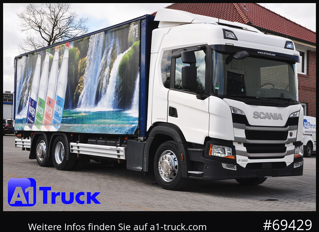 SCANIA P 320 P 6x2,, Getränke, Lenkachse, LBW: Dhollandia DHLM 30 - Distribusjon av drikkevarer lastebil: bilde 1 SCANIA P 320 P 6x2,, Getränke, Lenkachse, LBW: Dhollandia DHLM 30 - Distribusjon av drikkevarer lastebil: bilde 1